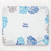 光と空気あじさい花柄 マウスパッド (正面)