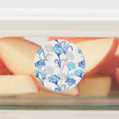 光と空気あじさい花柄 ラベル (貼付)