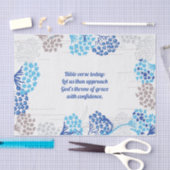 光と空気あじさい花柄 薄葉紙 (クラフト)