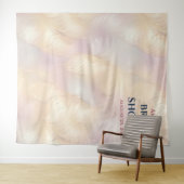 光と色のブライダルシャワーフォトブース背景 タペストリー (インサイチュ(横))