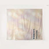 光と色のブライダルシャワーフォトブース背景 タペストリー (正面(横))