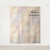 光と色のブライダルシャワーフォトブース背景 タペストリー (正面)