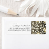 光と花かわいい結婚住所 シール (インサイチュ)