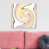 光と金属のパターン、芸術 キャンバスプリント (インサイチュ (リビング))