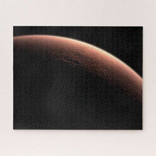 光と闇の火星の一部。 ジグソーパズル (横)