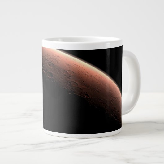 光と闇の火星の一部。 ジャンボコーヒーマグカップ (正面右)
