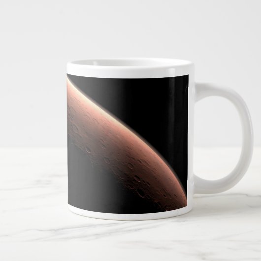 光と闇の火星の一部。 ジャンボコーヒーマグカップ (右)