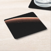 光と闇の火星の一部。 スクエアペーパーコースター (アングル)