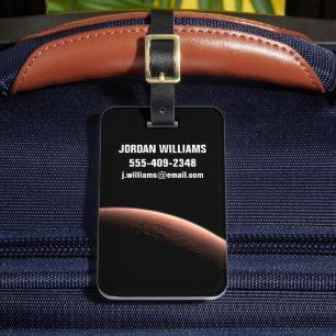 光と闇の火星の一部。 ラゲッジタグ