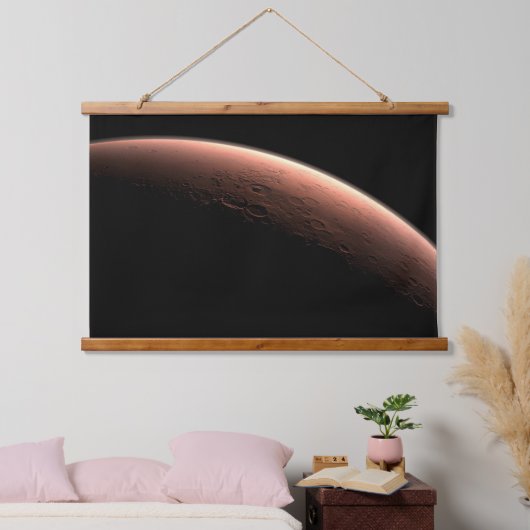 光と闇の火星の一部。 吊り下げ型タペストリー (寝室)