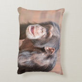 光と静寂 – Chimpanzee Stance アクセントクッション (裏面(縦))