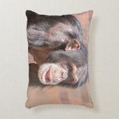 光と静寂 – Chimpanzee Stance アクセントクッション (正面(垂直))