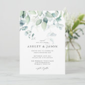 光と風通しのユーカリの緑結婚園 招待状 (スタンド正面)