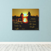 光にしがみつく キャンバスプリント (インサイチュ (ウッドフロア))