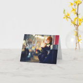 光になれ、ランタンを持った少年 カード (黄色い花)