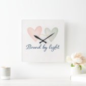 光に縛られて スクエア壁時計 (ホーム)