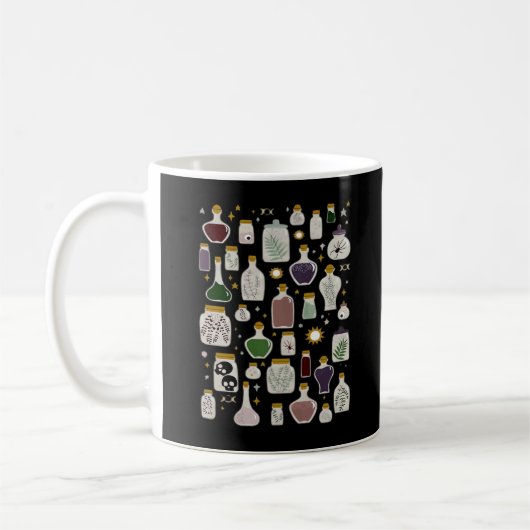 光のための白っぽい薬局 コーヒーマグカップ (左)