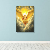 光のアセンション – アンゲ威厳のあるリックのアートワーク キャンバスプリント (インサイチュ (ウッドフロア))