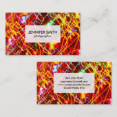 光のカラフル軌跡 名刺 (正面/裏面)