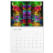 光のカ絵画レンダー カレンダー (1月 2027)