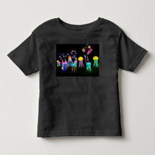 光のクラゲ トドラーTシャツ