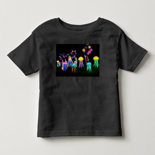 光のクラゲ トドラーTシャツ (正面)