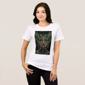 光のサイバー女神 トライブレンドTシャツ (正面全面)