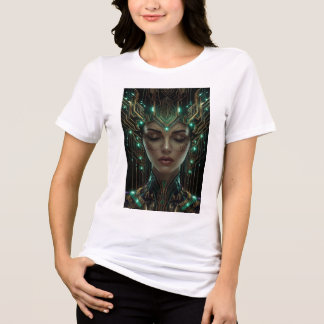 光のサイバー女神 トライブレンドTシャツ