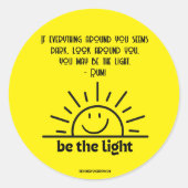 光のシールである ラウンドシール (正面)