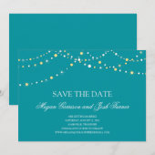 光のストリング セーブ・ザ・デート 招待状 (正面/裏面)