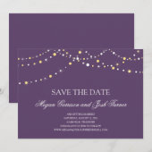 光のストリング セーブ・ザ・デート 招待状 (正面/裏面)