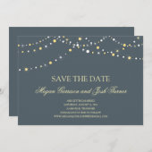 光のストリング セーブ・ザ・デート 招待状 (正面/裏面)