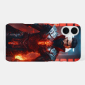 "光のスーパーヒーロー: iPhone カバーケース" iPhoneケース (裏面横)