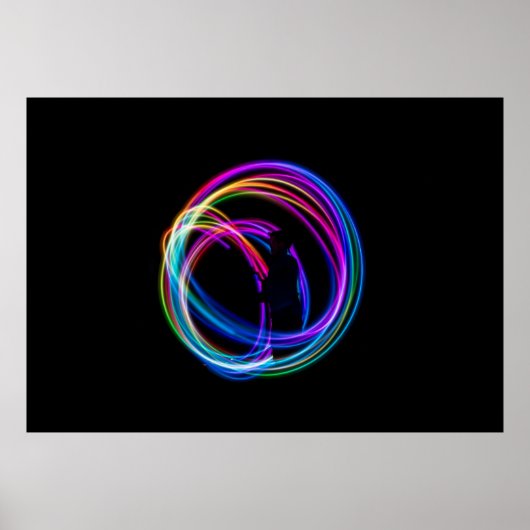 光のタイムラプス撮影 ポスター (正面)