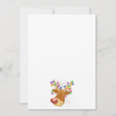 光のトナカイカスタムクリスマスカード サンキューカード (裏面)