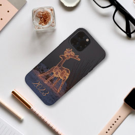 光のトナカイChristmasのiphoneケース iPhone 11 ケース