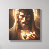 光のハート キャンバスプリント (正面)