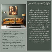 光のハート キャンバスプリント