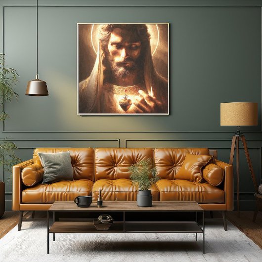 光のハート キャンバスプリント