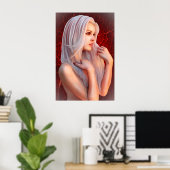 光のハート ポスター (ホームオフィス)