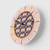 光のパターン ラウンド壁時計 (傾斜)