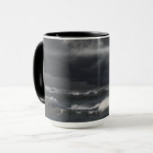 光のビームをストリ輝くミー海に マグカップ (正面左)