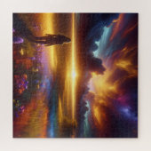 光のフィールドと疑問に思 ジグソーパズル (横)