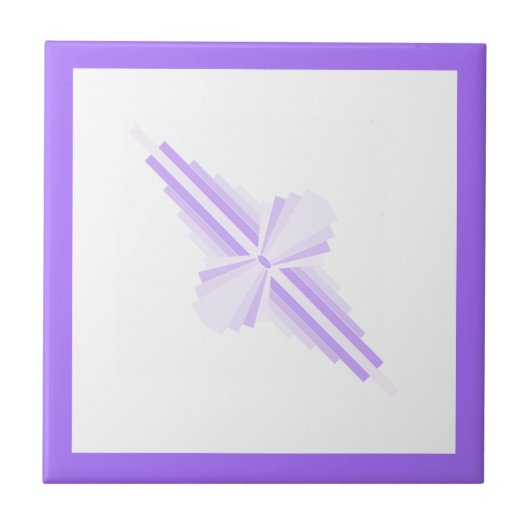 光のプリプルのアートデコ要素 タイル (正面)