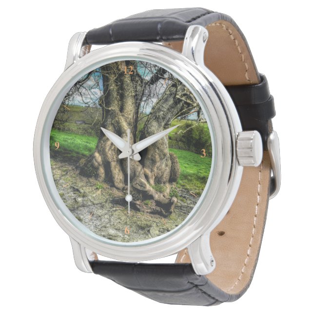 光のプールの中の木 腕時計 (アングル)