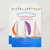 光のボートパレードへのご招待 招待状 (正面/裏面)