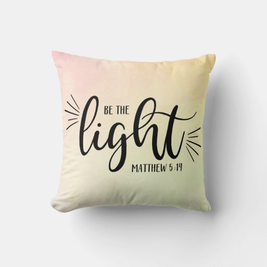 光のマタイ5:14 クッション (正面)