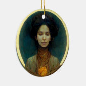 光のリングや輪2ファンタジーSci-fi セラミックオーナメント (右)