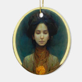 光のリングや輪2ファンタジーSci-fi セラミックオーナメント (左)