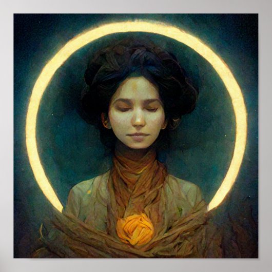 光のリングや輪2ファンタジーSci-fi ポスター (正面)